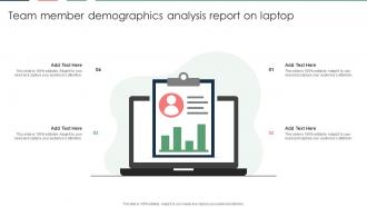 Team Member Demographics Analysis Report On Laptop