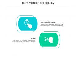 Team member job security ppt powerpoint presentation file background cpb