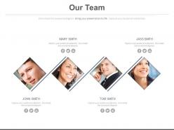 Team members for business communication powerpoint slides