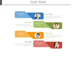 99849577 style essentials 1 our team 4 piece powerpoint presentation diagram infographic slide