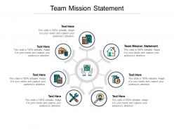 Team mission statement ppt powerpoint presentation styles background images cpb