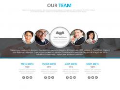 Team of professionals for business communication powerpoint slides