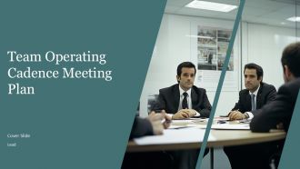 Team Operating Cadence Meeting Plan PPT Designs AT