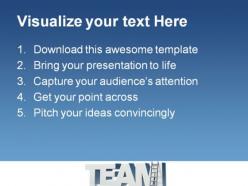Team people powerpoint templates and powerpoint backgrounds 0411