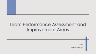 Team Performance Assessment And Improvement Areas PPT PowerPoint AT