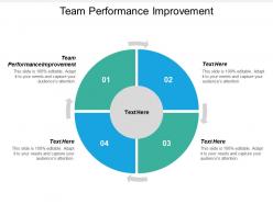 Team performance improvement ppt powerpoint presentation layouts slide download cpb