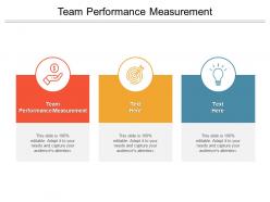 Team performance measurement ppt powerpoint presentation design cpb