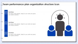 Team Performance Plan Organization Structure Icon