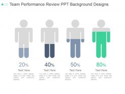 Team performance review ppt background designs