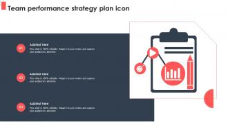 Team Performance Strategy Plan Icon