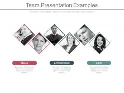 Team presentation examples
