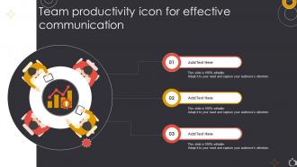 Team Productivity Icon For Effective Communication