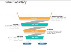 Team productivity ppt powerpoint presentation gallery outline cpb