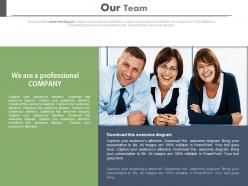 Team professionals for company profile assessment powerpoint slides