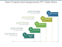 Team projects and assignments ppt slide show