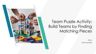 Team Puzzle Activity Build Teams By Finding Matching Pieces PPT Graphics AT