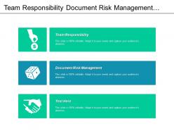 Team responsibility document risk management risk management examples cpb