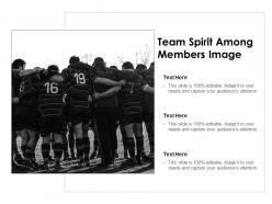 Team spirit among members image