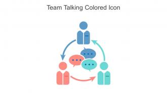Team Talking Colored Icon In Powerpoint Pptx Png And Editable Eps Format