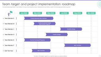 Team Target And Project Implementation Roadmap