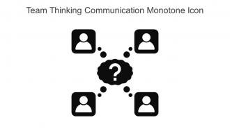 Team Thinking Communication Monotone Icon In Powerpoint Pptx Png And Editable Eps Format