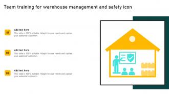 Team Training For Warehouse Management And Safety Icon