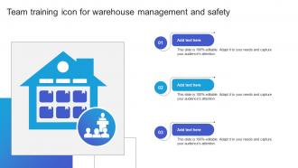 Team Training Icon For Warehouse Management And Safety