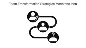 Team Transformation Strategies Monotone Icon In Powerpoint Pptx Png And Editable Eps Format
