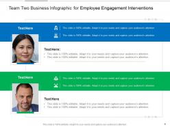 Team Two Business For Employee Engagement Interventions Infographic Template