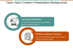 Team value creation presentation backgrounds