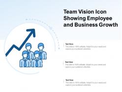 Team vision icon showing employee and business growth