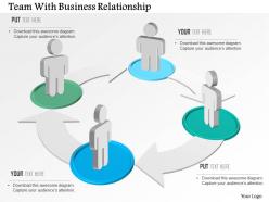 Team with business relationship powerpoint template