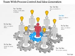 Team with process control and idea generation powerpoint template