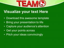 Team word with globe powerpoint templates ppt themes and graphics 0213