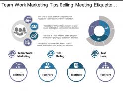 Team work marketing tips selling meeting etiquette tips cpb
