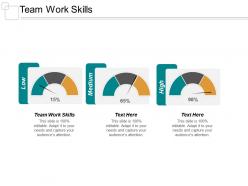 Team work skills ppt powerpoint presentation portfolio guidelines cpb