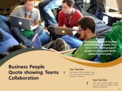 Teams And People Business Partnership Collaboration Inspirational Conference