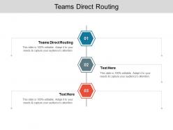 Teams direct routing ppt powerpoint presentation model graphic images cpb