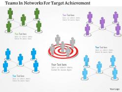 Teams in networks for target achievement powerpoint templates