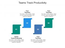 Teams track productivity ppt powerpoint presentation infographic template slides cpb