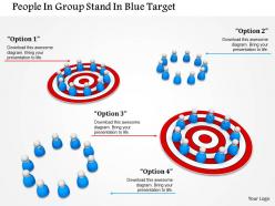Teams with business targets ppt graphics icons