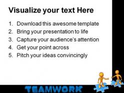 Teamwork02 business powerpoint templates and powerpoint backgrounds 0511