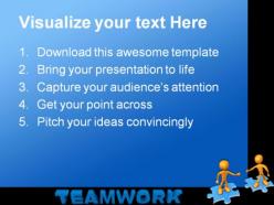 Teamwork02 business powerpoint templates and powerpoint backgrounds 0511