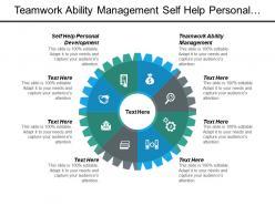 Teamwork ability management self help personal development engage customer cpb
