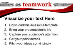 Teamwork background powerpoint templates and powerpoint backgrounds 0811