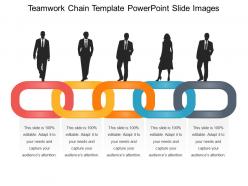 Teamwork chain template powerpoint slide images