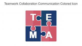 Teamwork Collaboration Communication Colored Icon In Powerpoint Pptx Png And Editable Eps Format