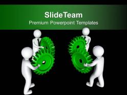 Teamwork Concept To Arrange Gears Business PowerPoint Templates PPT Themes And Graphics 0213