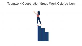 Teamwork Cooperation Group Work Colored Icon In Powerpoint Pptx Png And Editable Eps Format