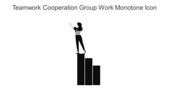 Teamwork Cooperation Group Work Monotone Icon In Powerpoint Pptx Png And Editable Eps Format